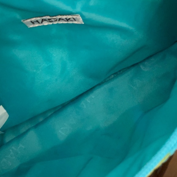 Cosmetic / Makeup bag HADAKI Scoop Pod Case Striped Vinyl New but vintage look - Picture 5 of 9